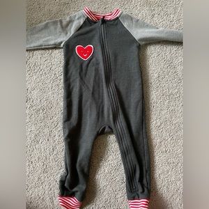 Cat and Jack Valentines Zip body suit 18 Mos
